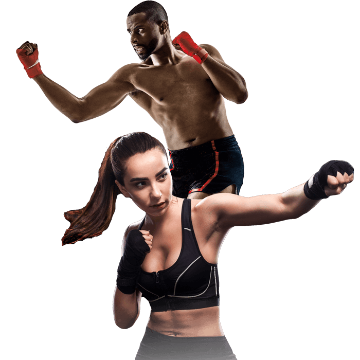 Mixed Martial Arts Lessons for Adults in _Citrus Heights_ _CA_ - Man and Woman Punching Hooks